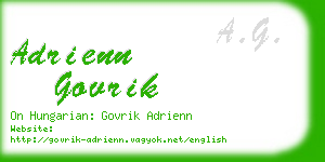 adrienn govrik business card